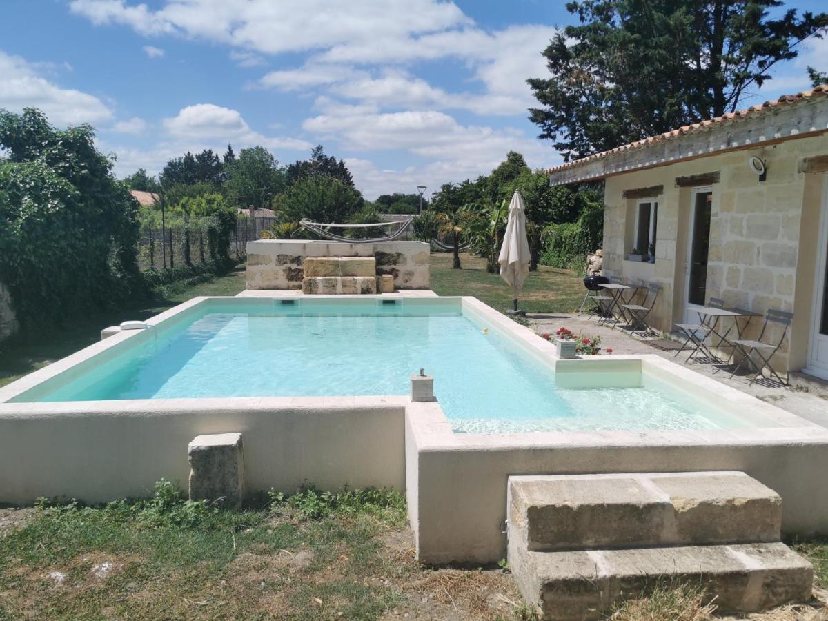 Jolie Villa Avec Piscine Dans Le St Emilionnais Sainte-Terre Eksteriør billede