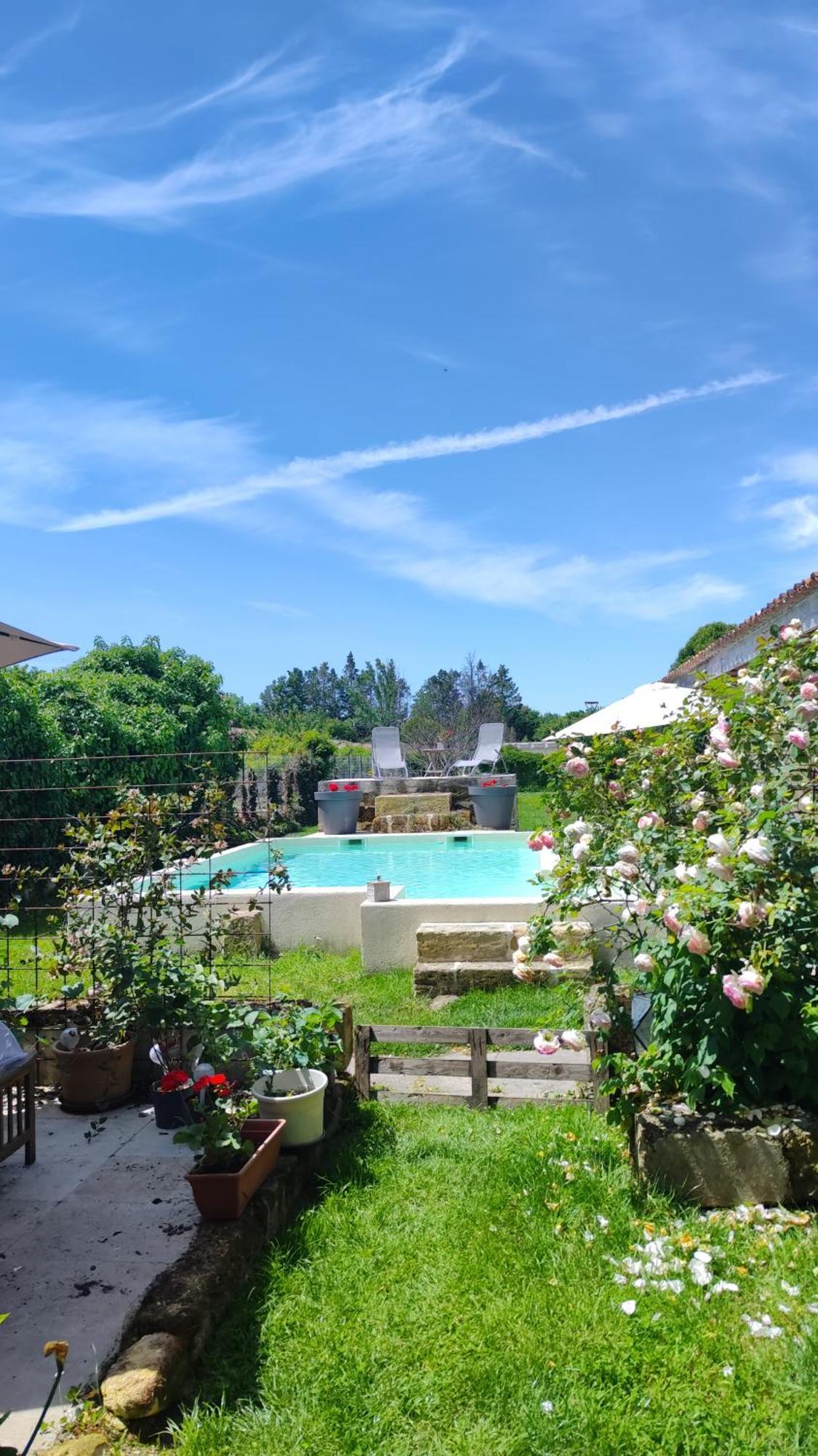 Jolie Villa Avec Piscine Dans Le St Emilionnais Sainte-Terre Eksteriør billede